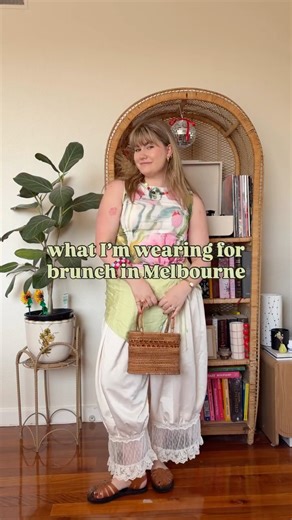 Lucy 🫶🏻 on Instagram: "I’m super into mismatched earrings at the moment! What are you wearing for brunch?! 🌸✨🍹☕️ top is @asos pants are @shopcider shoes are @topshop bling is a variety - lmk if you want specific links! #ootd #styleinspo #brunch UGC content, UGC creator, UGC fashion content, brunch fashion inspo, Melbourne influencers, Melbourne fashion"