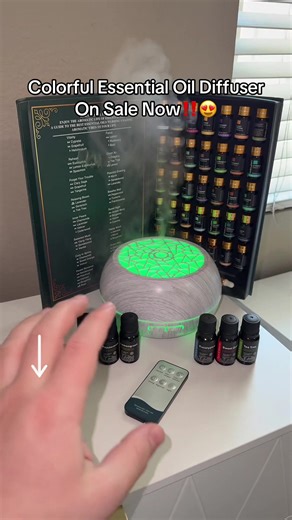 This aroma diffuser is so beautiful and it makes my room smell amazing #diffuser #humidifier #aromadiffuser #oildiffuser #tiktokshopstockup Prices and coupons may vary at any time. Be sure to check the final price at checkout before purchasing.
