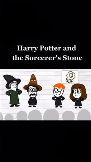 Harry Potter and the sorcerer's stone summary 🤣🤣 #potterhead #animation #youtubeshorts