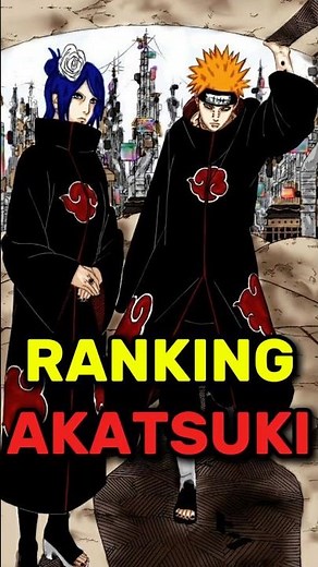 Ranking the Akatsuki In Naruto #akatsuki #naruto #obito #pain #taka