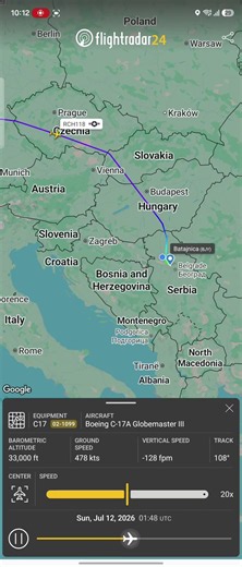 C17 to Belgrade and Skopje #vojskasrbijeofficial #aviation #airplane #military
