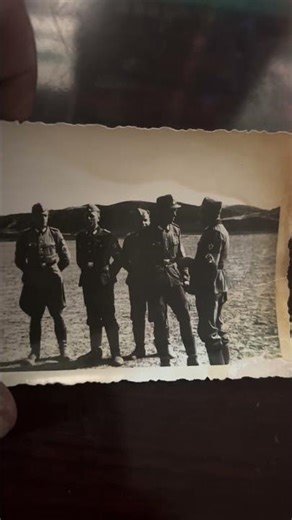 German soldiers getting an inspection in a desert like area 1943 WW2