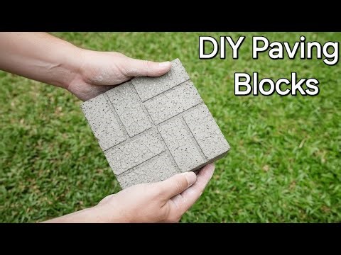 How to make cement paving block