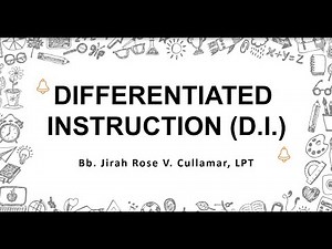 Differentiated Instruction (DI) Discussion MSTRAT EMCI