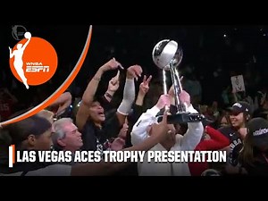 Las Vegas Aces 2023 WNBA Finals Trophy Presentation 🏆 | WNBA on ESPN