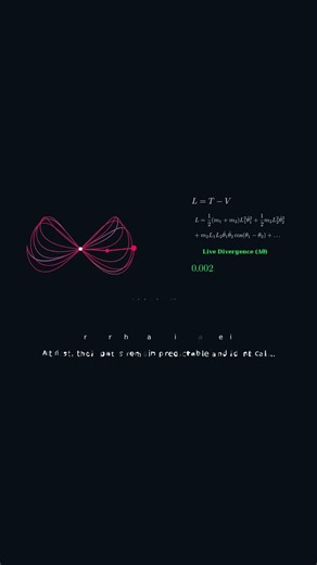 The Butterfly Effect Explained with a Double Pendulum | Chaos Theory Animation