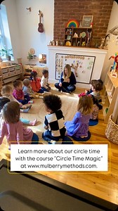 Learn more about our circle time with the course “Circle Time Magic” at www.mulberrymethods.com. #reggioinspiredteachers #reggioinspiredactivity #reggioinspiredlearning #teachers #teacher #ece #earlychildhoodeducation #earlychildhoodeducator #inquirybasedlearning #childdevelopment #reggioinspiredteachers #playistheworkofchildhood #joyfullearning #socialemotionallearning #circletime #mulberryhouseplayschool | Mulberry House