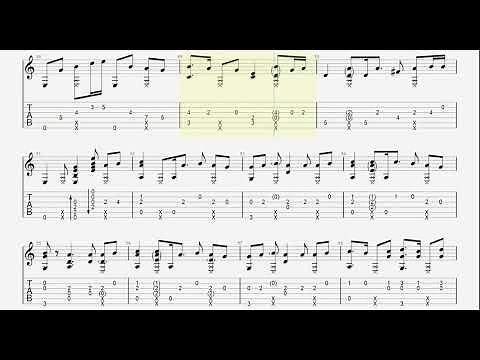 Eye Of The Tiger - Fingerstyle Guitar TAB