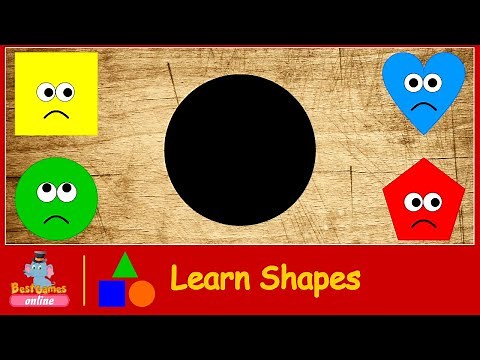 Wrong Slots with Crying Wooden Shapes Circle Square Heart Pentagon! Learn Shapes for Kids!