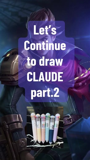 Realistic Drawing of Claude in Ballpoint Pen Art