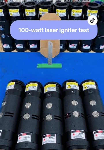 Testing a 100-Watt Laser Igniter