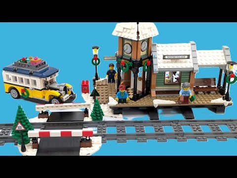 Winter Village Station - LEGO set build and review