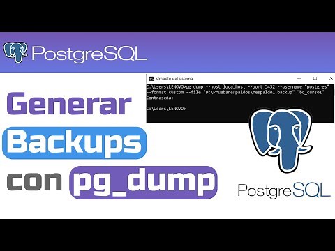 Cómo generar backups de bases de datos PostgreSQL con pg_dump