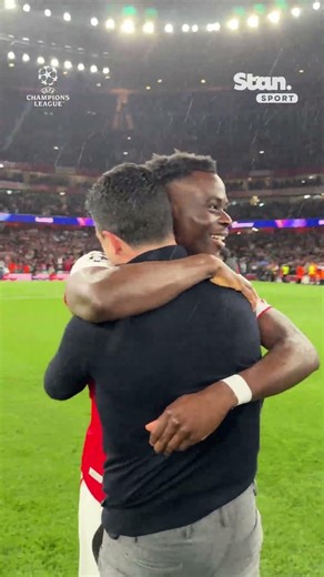 Bukayo Saka gets emotional after guiding Arsenal to the Champions League final 🥹👏 #UCL #Arsenal