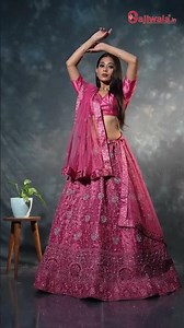 Rose-Pink Net Lehenga Choli | Lightweight Embroidery | Gajiwala Saree Fashion Lookbook #ethnicwear