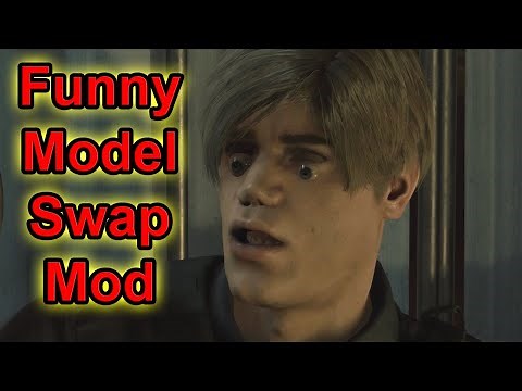 Funny Model Swap Mod in Resident Evil 2 Remake - Leon to Ada Wong and Marvin
