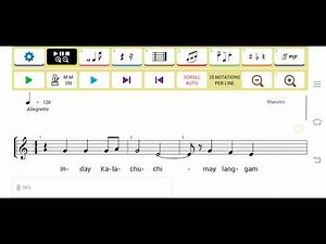 Inday Kalachuchi - MAPEH - Music Lesson for Children with Metronome