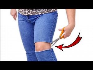I REGRET That I DIDN’T DO THIS TO JEANS BEFORE. 5-Minute Refashion