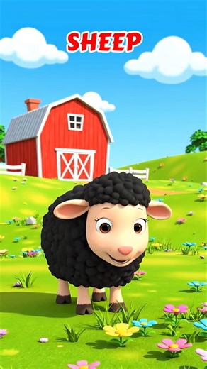 🐑 Sheep Puzzle Fun | Farm Animals | Baa Baa Black Sheep #cocomelon #toddlerlearning #shorts