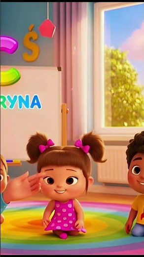 A B C D 🔤 Alfabet Polski dla Dzieci 🎵 Piosenka Edukacyjna