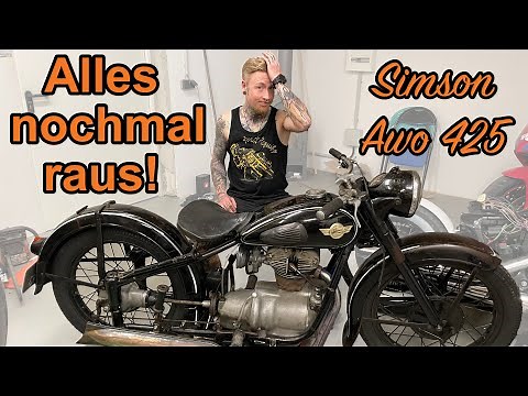 Simson Awo, alles wieder auseinander!