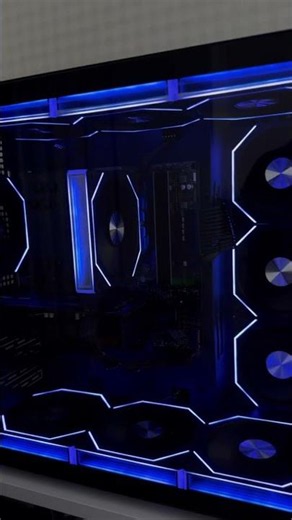 The ultimate blue aesthetic PC build #pcbuild #gamingpc #custompc