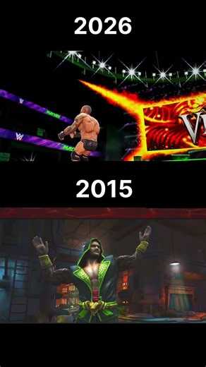 WWE Mayhem vs WWE Immortal super Moves comparison #wwe #wwemayhem #wrestling #shorts