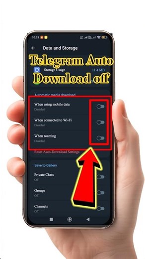 Telegram Auto Download Off Kaise Kare | Stop Auto Download in Telegram #shorts