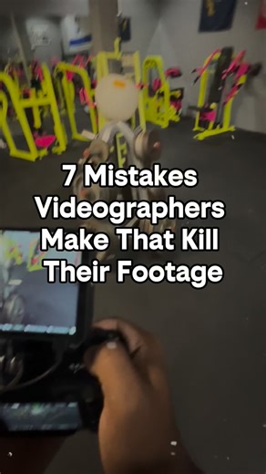 Videographer | Tips & Tricks on Instagram: "These 7 mistakes don’t seem big, but they quietly destroy good footage: 1. Flat, front-facing light with no direction. Light should shape the subject, not just make them visible. 2. No separation from the background. If your subject blends into the scene, the image feels lifeless. 3. Moving the camera without a reason. Motion without motivation feels amateur fast. 4. Letting environments dictate the shot. You still have control, even in bad locations. 