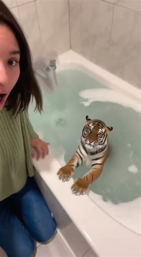 Doll Tiger Transforms Into a Real Tiger! 😱🐅✨ #funny