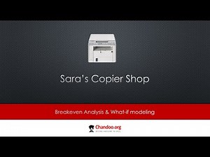 Breakeven analysis and what-if modeling using Excel
