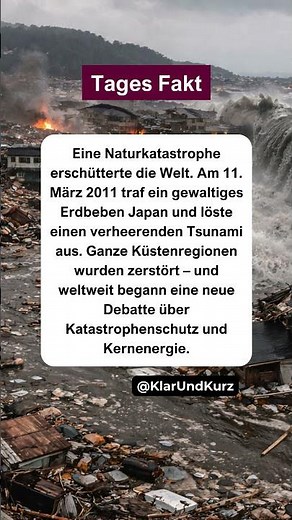 Das Erdbeben, das die Welt veränderte. #tagesfakt