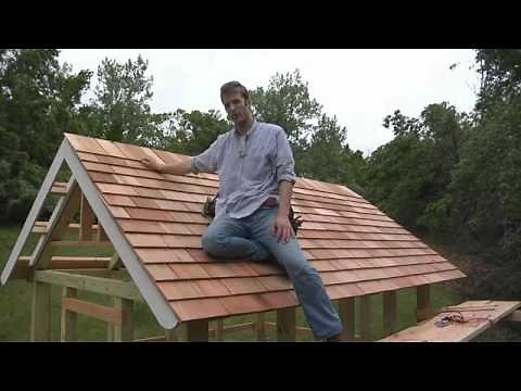 Cedar Shingle and Polycarbonate-Panel Roofing