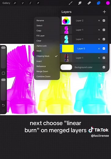 printer(cmyk) trend in procreate #avatarfireandash#arttutorial#procreatetutorial#artistsoftiktok#creatorsearchinsights