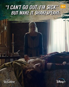 *Sends to group chat* 📲 "I can't go out tonight i've got, err...cholera?" #Rosaline is now streaming, only on Disney . | Disney
