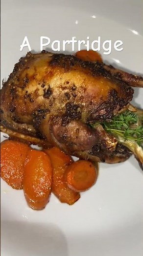 A partridge -cooked with olive butter, herbs & spices #britishfood #meatlovers #finedining #recipes