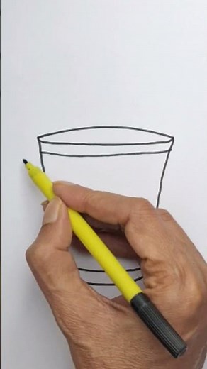 Draw a bucket easy for beginners #drawing