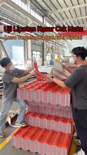 Lesso Yangming sangat awet dipakai! #atap #resin #roofing #ataprumah #upvc