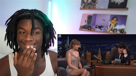 【jaxson】观看霉霉做客 The Tonight Show Starring Jimmy Fallon宣传的反应！Taylor Swift 霉霉 TS12