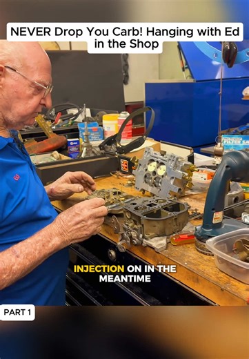 Never Drop You Carb! Hanging with Ed In The Shop..! #engine #oldcars #rebuild