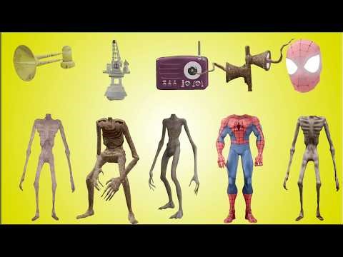 WRONG HEADS SIREN HEAD CAR, GREEN HOUSE HEAD, SCARY HOUSE, SIREN HEAD DOUBLE, SIREN HEAD THUNDERBOLT