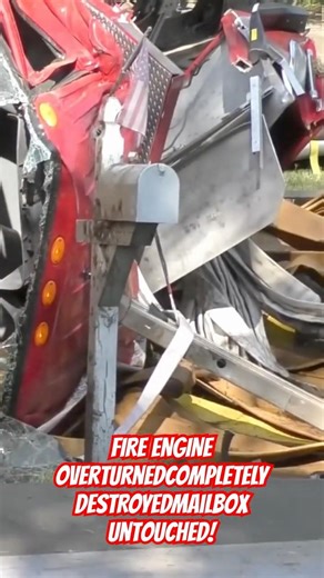 Mailbox Untouched! Massive Damage! Overturned Fire Truck! Farmington Fire Department.🚒