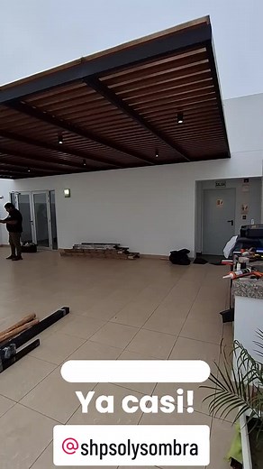 casi listo para entrega... contactanos 906096976 #solysombra #aluminio #techosaluminio #inmobiliaria #policarbonato #tactomadera