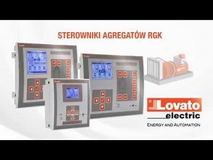 LOVATO Electric - Sterowniki agregatów prądotwórczych serii RGK