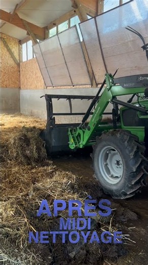 Nettoyage 🧹 #agriculture #nettoyage #veau #tracteur