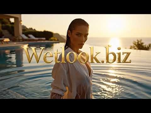 White Outfit Wetlook 💧 Shower Soaked Clothes Transformation