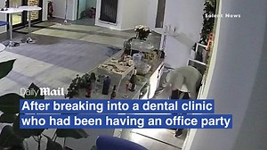 Office burglar helps himself to snacks before ransacking place