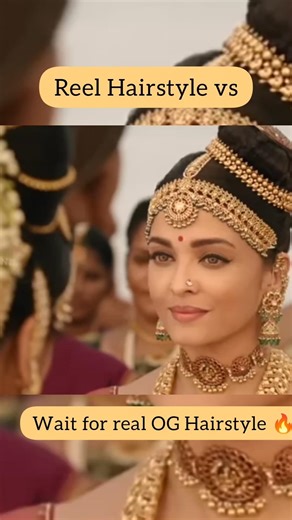 I Saw the Legacy of Hairstyle Continue 💕 #hairstyle#hair#highbun#ps1 #aishwaryaraibachchan#trisha