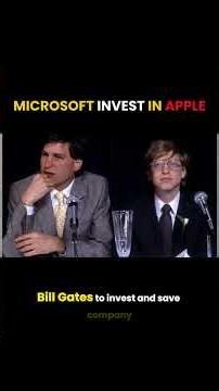 Bill Gates' Genius Move That Saved Apple From Bankruptcy