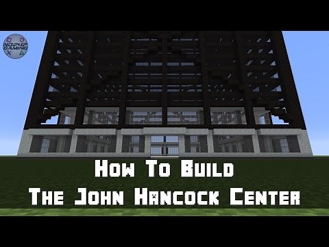Minecraft: How To Build The John Hancock Center (Skyscraper) Part 1 - Ground Level